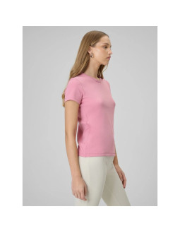 T-shirt slim gładki damski 4f 4fraw25ttshf3623-56s 2