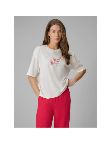 T-shirt regular z nadrukiem damski 4f 4frss26ttshf3704-11s