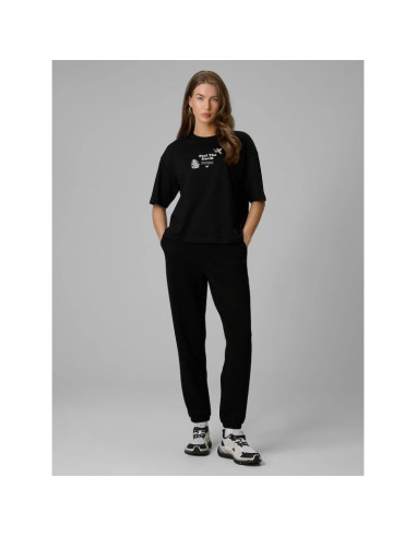 T-shirt regular z nadrukiem damski 4f 4frss26ttshf3704-20s