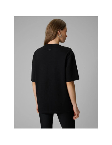 T-shirt loose z nadrukiem damski 4f 4frss26ttshf3705-20s