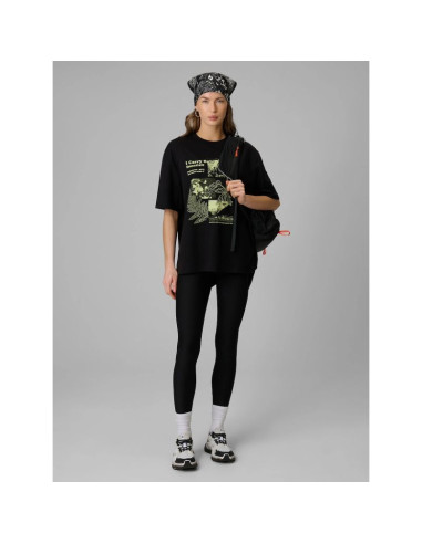 T-shirt loose z nadrukiem damski 4f 4frss26ttshf3705-20s