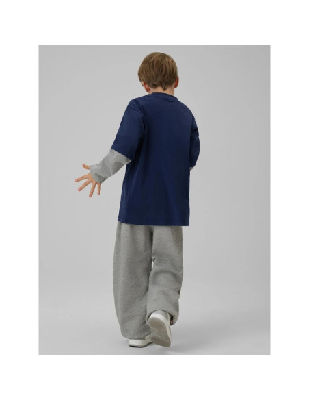 Longsleeve loose z nadrukiem chłopięcy 4f 4fjrss26tlonm631-31s