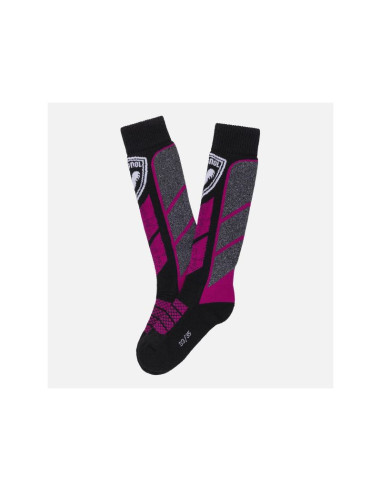Skarpety narciarskie dziecięce rossignol jr thermotech socks różowe