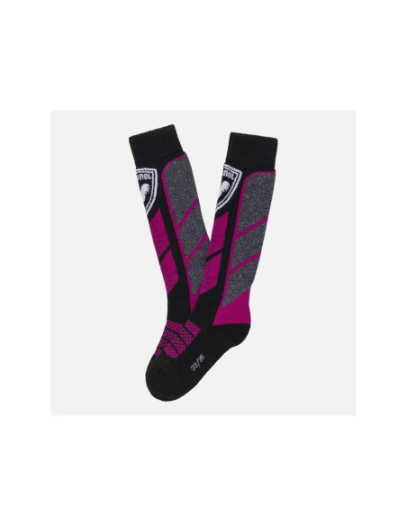 Skarpety narciarskie dziecięce rossignol jr thermotech socks różowe