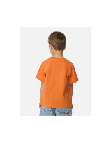Koszulka chłopięca rip curl ride the wave logo tee - boy pomarańczowa