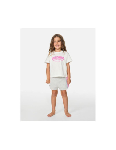 Koszulka dziewczęca rip curl surf puff relaxed tee -girl biała