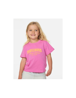 Koszulka dziewczęca rip curl surf puff relaxed tee -girl różowa