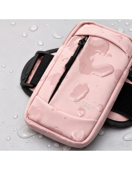 Opaska tech-protect m6 universal sport armband na ramię - różowa