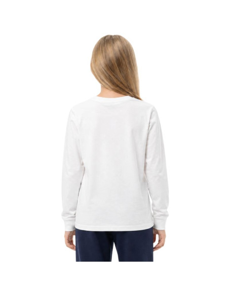 Koszulka dla dziewczynki longsleeve 4f f460 biała 4fjwmm00tlonf460 10s