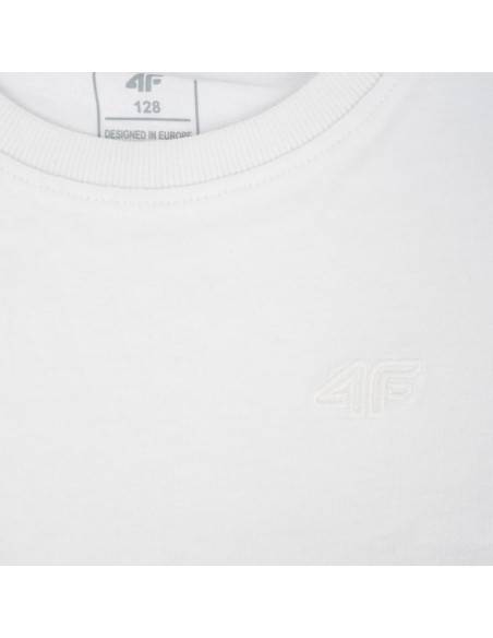 Koszulka dla dziewczynki longsleeve 4f f460 biała 4fjwmm00tlonf460 10s