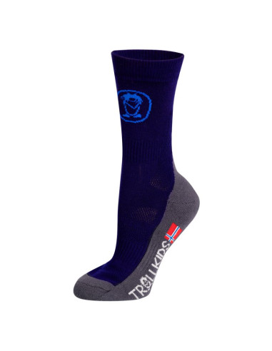 Skarpety trekkingowe dziecięce dla chłopca/dziewczynki trollkids kids trekking mid cut socks ii navy (930-100)