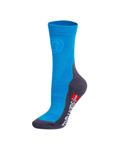Skarpety trekkingowe dziecięce dla chłopca/dziewczynki trollkids kids trekking mid cut socks ii medium blue (930-106)