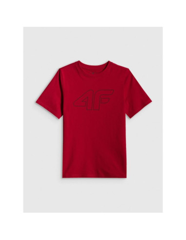 T-shirt regular z nadrukiem chłopięcy 4f 4fjrss26ttshm3599-10s