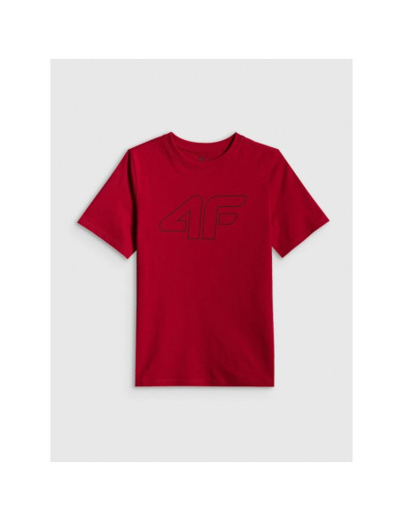 T-shirt regular z nadrukiem chłopięcy 4f 4fjrss26ttshm3599-10s