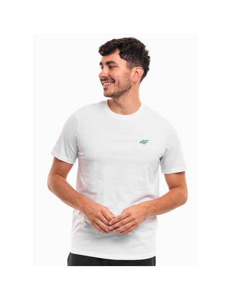 T-shirt bewełniany męski 4f 4fwss26ttshm4484-10s