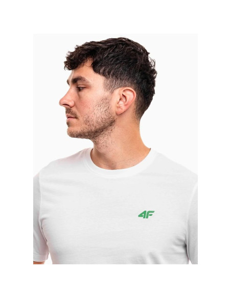 T-shirt bewełniany męski 4f 4fwss26ttshm4484-10s