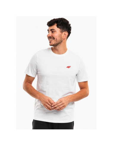 T-shirt bewełniany męski 4f 4fwss26ttshm4484-10s