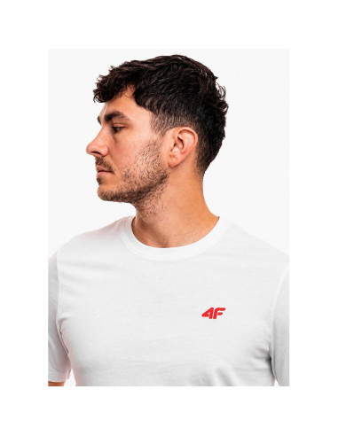 T-shirt bewełniany męski 4f 4fwss26ttshm4484-10s