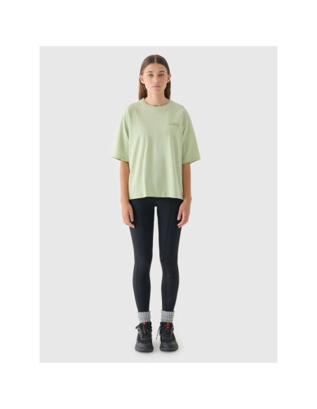 T-shirt oversize z nadrukiem damski 4f 4fraw24ttshf2583-44s