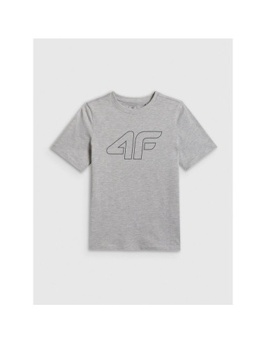 T-shirt regular z nadrukiem chłopięcy 4f 4fjrss26ttshm3599-10s