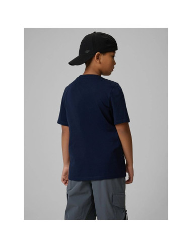 T-shirt regular z nadrukiem chłopięcy 4f 4fjrss26ttshm3599-10s
