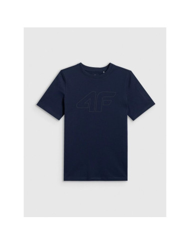 T-shirt regular z nadrukiem chłopięcy 4f 4fjrss26ttshm3599-10s