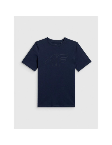 T-shirt regular z nadrukiem chłopięcy 4f 4fjrss26ttshm3599-10s