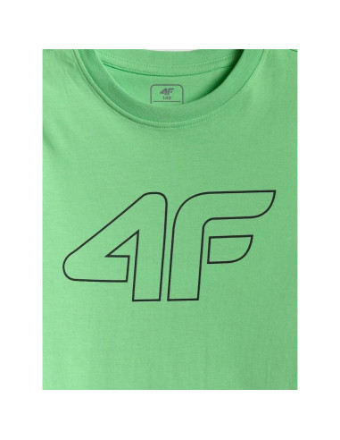 T-shirt regular z nadrukiem chłopięcy 4f 4fjrss26ttshm3599-10s