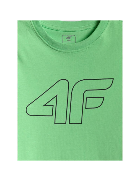 T-shirt regular z nadrukiem chłopięcy 4f 4fjrss26ttshm3599-10s