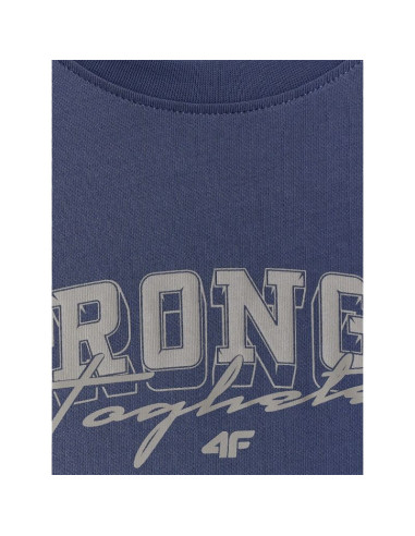 T-shirt loose z nadrukiem chłopięcy 4f 4fjrss26ttshm3465-31s