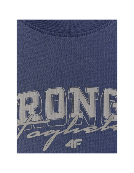 T-shirt loose z nadrukiem chłopięcy 4f 4fjrss26ttshm3465-31s