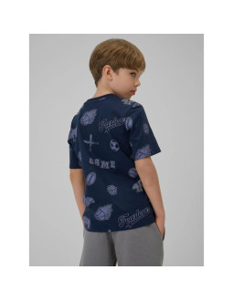 T-shirt regular z nadrukiem chłopięcy 4f 4fjrss26ttshm3466-31a 2