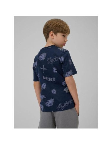 T-shirt regular z nadrukiem chłopięcy 4f 4fjrss26ttshm3466-31a