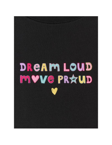 T-shirt loose z nadrukiem dziewczęcy 4f 4fjrss26ttshf4137-20s