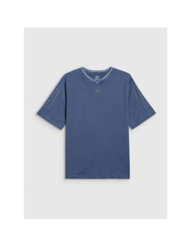 T-shirt loose z nadrukiem chłopięcy 4f 4fjrss26ttshm3467-31s
