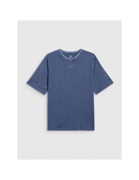 T-shirt loose z nadrukiem chłopięcy 4f 4fjrss26ttshm3467-31s