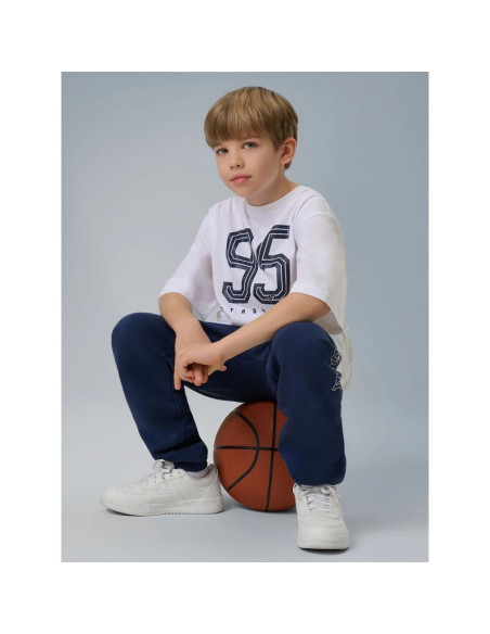 T-shirt loose z nadrukiem chłopięcy 4f 4fjrss26ttshm3786-10s