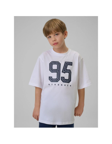 T-shirt loose z nadrukiem chłopięcy 4f 4fjrss26ttshm3786-10s