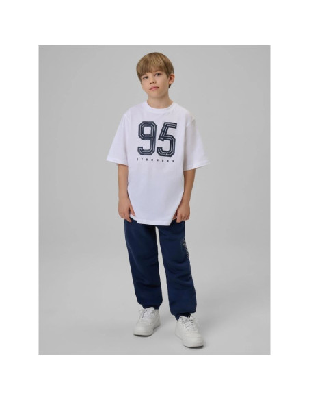 T-shirt loose z nadrukiem chłopięcy 4f 4fjrss26ttshm3786-10s