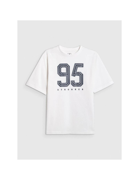 T-shirt loose z nadrukiem chłopięcy 4f 4fjrss26ttshm3786-10s