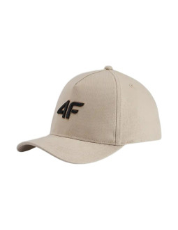 Czapka z daszkiem dla dzieci 4f u547 beżowa 4fjwss26acabu547 83s