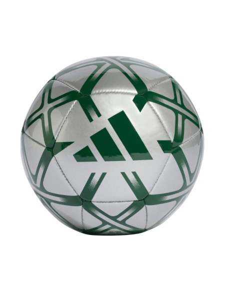 Piłka nożna adidas starlancer mini srebrno-zielona jw1363
