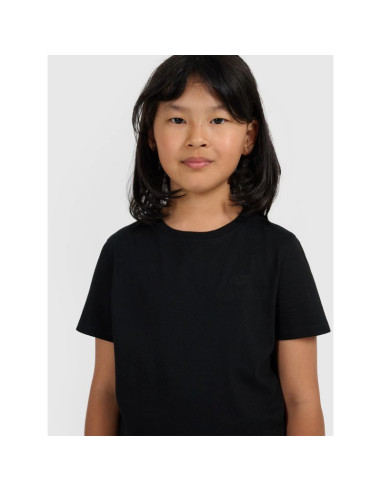 T-shirt regular gładki dziewczęcy 4f 4fjrmm00ttshf3231-20s