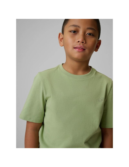 T-shirt regular gładki chłopięcy 4f 4fjrss26ttshm3598-47s