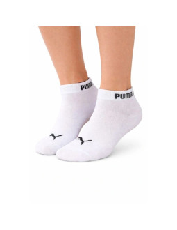 Puma skarpetki unisex 3-pak za kostkę bawełniane białe wygodne 2