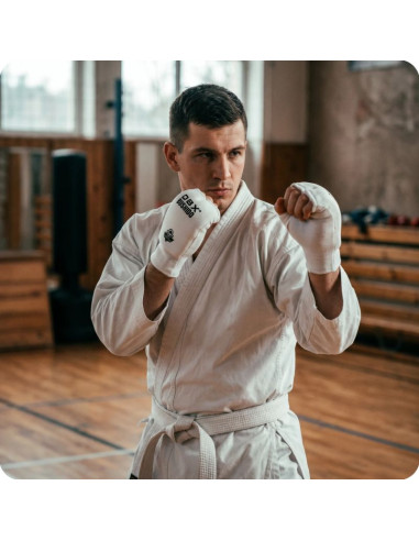 Napięstniki do karate białe  dbx-km white dbx bushido