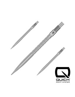 Końcówki stalowe ostre harrows quick point - hm grip silver