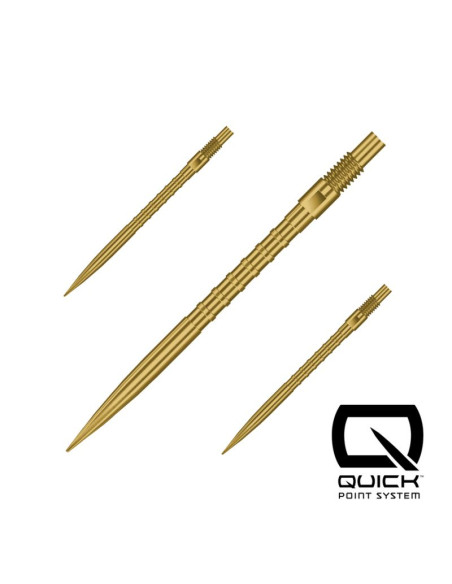Końcówki stalowe ostre harrows quick point - hm grip gold