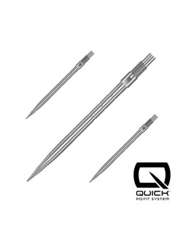 Końcówki stalowe ostre harrows quick point - micro rigde silver