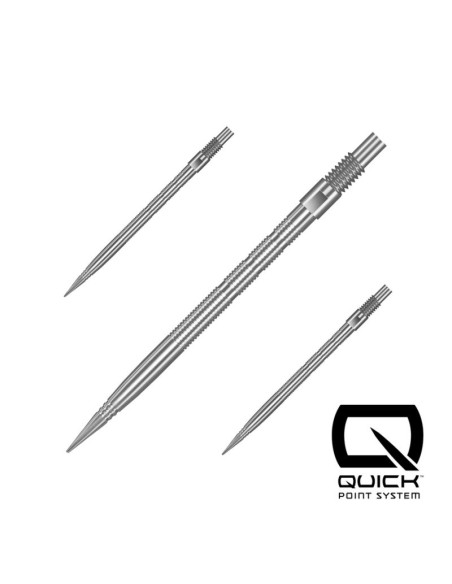 Końcówki stalowe ostre harrows quick point - micro rigde silver